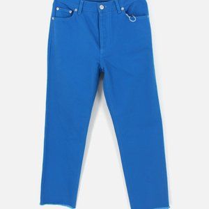 CELINE Royal Blue Cotton Denim Jeans Woven Pant